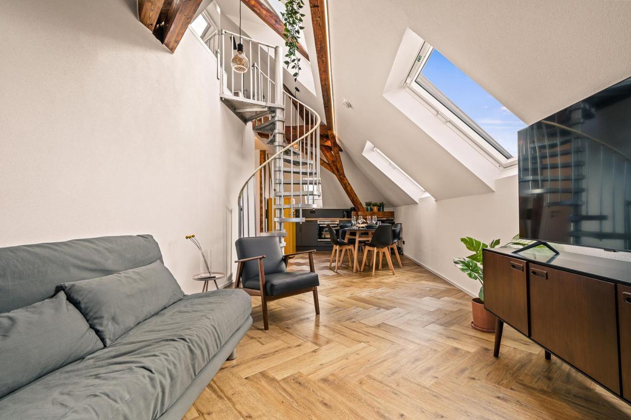Maisonette-Wohnung Mit Freigelegtem Fachwerk Meckenbeuren Buitenkant foto