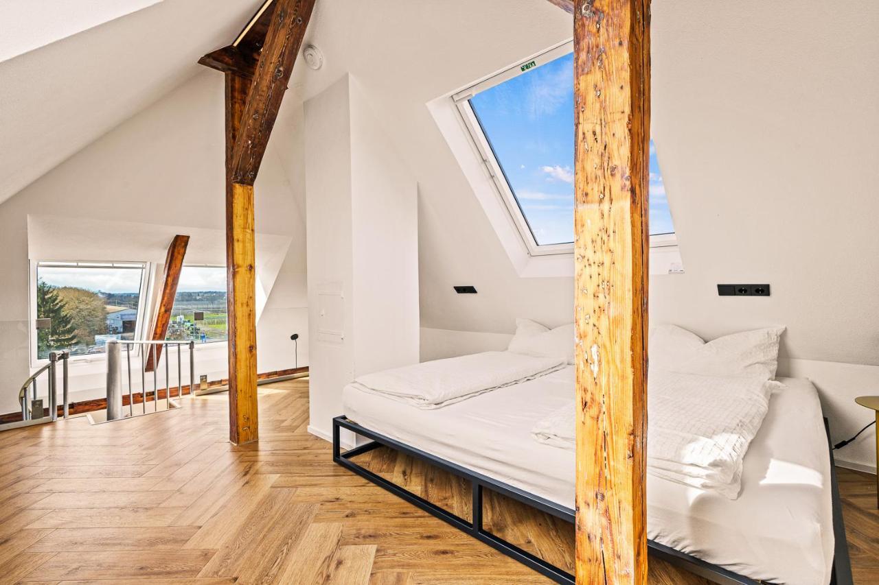 Maisonette-Wohnung Mit Freigelegtem Fachwerk Meckenbeuren Buitenkant foto