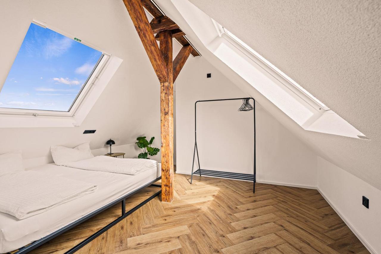 Maisonette-Wohnung Mit Freigelegtem Fachwerk Meckenbeuren Buitenkant foto